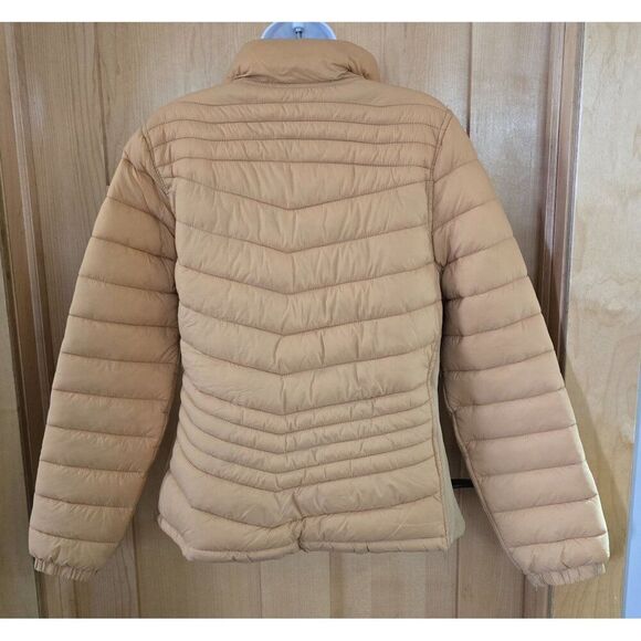 Reversible Womens Puffer Coat L Snobbish Collection Beige Cream cottagecore boho - Picture 3 of 8
